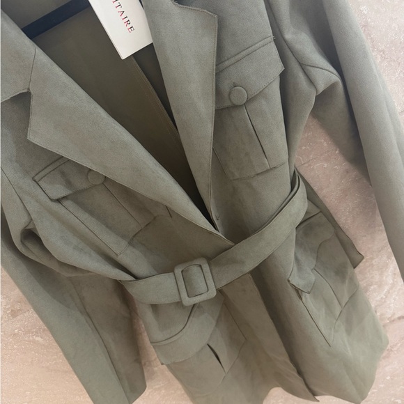 Solitaire Suede Utilitarian Jacket NWT LARGE - Picture 3 of 6